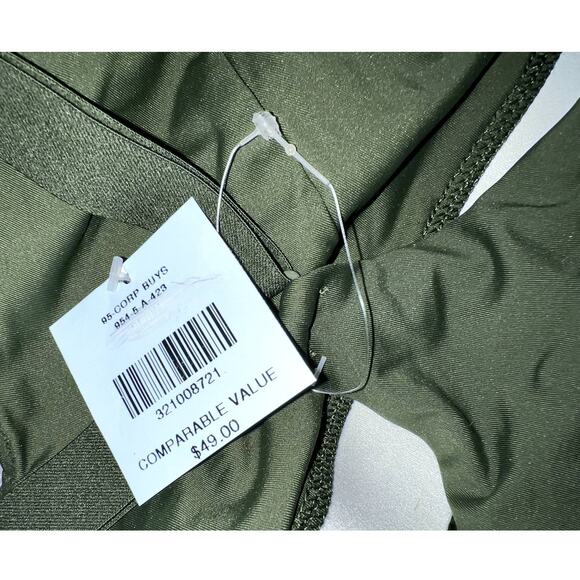 Adore Me Bra Sports Bra Medium Sports High Impact Mesh Wirefree Green NEW - Picture 7 of 8